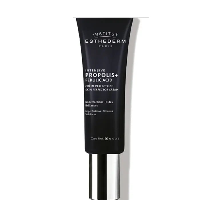 Institut Esthederm Intensive Propolis+Ácido Ferúlico Perfect Skin Cream in 50ml jar, showcasing its smooth, nourishing skincare formula.