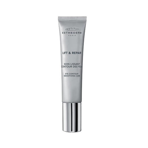 Institut Esthederm Lift & Repair Eye Contour Smoothing Care 15ml jar with applicator for eye area skincare.
