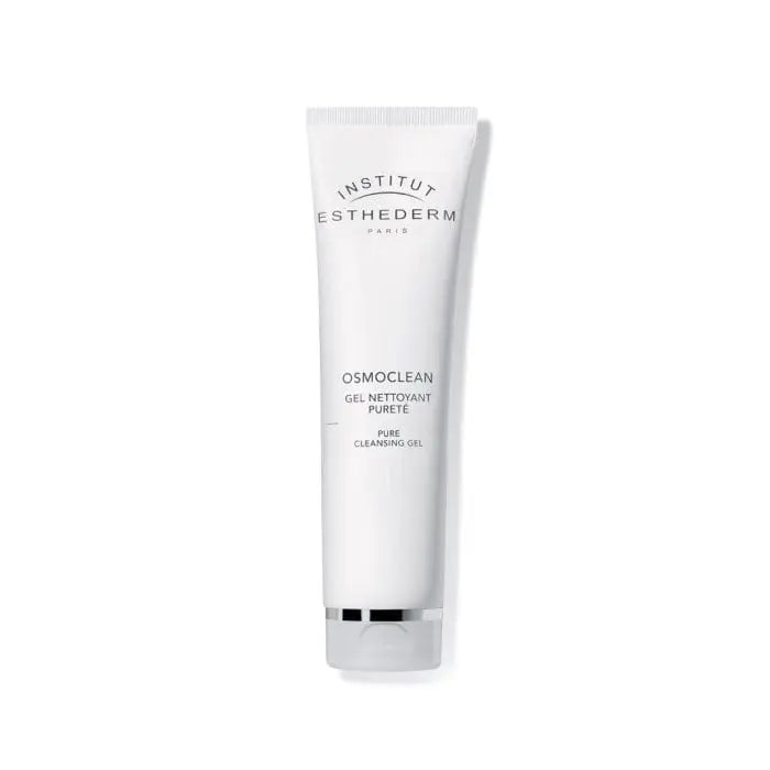 Institut Esthederm Osmoclean Pure Cleansing Gel in a 150ml tube, shown with the product packaging and label.