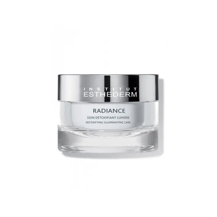 Institut Esthederm Radiance Detoxifying Illuminating Care 50ml jar, skincare product by Jag Couture London New York.