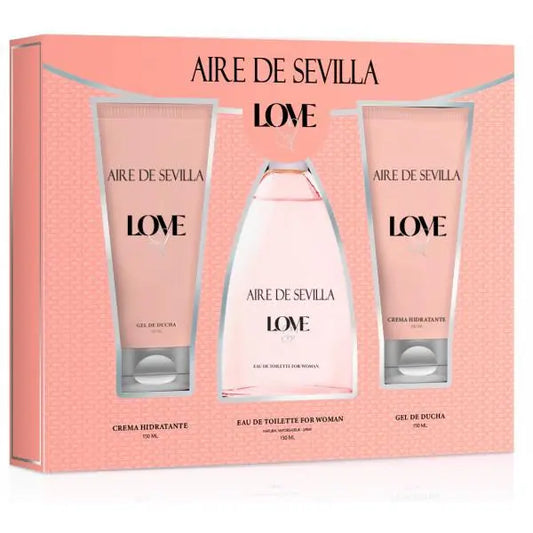 Instituto Español Aire De Sevilla Love Edt Spray 150ml Set 3pzas - Jag Couture London - New York