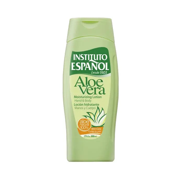 Jag Couture London Aloe Vera Moisturizing Lotion 500ml bottle with clear label and green aloe vera imagery.