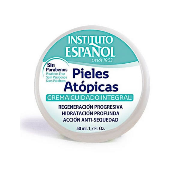 Jag Couture London Atopic Skin Cream by Instituto Español, 50ml tube, moisturizing for sensitive skin, with gentle, nourishing formula.