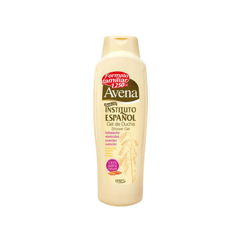 Jag Couture London Avena Shower Gel 1250ml bottle with label featuring natural oats and soothing skincare ingredients.