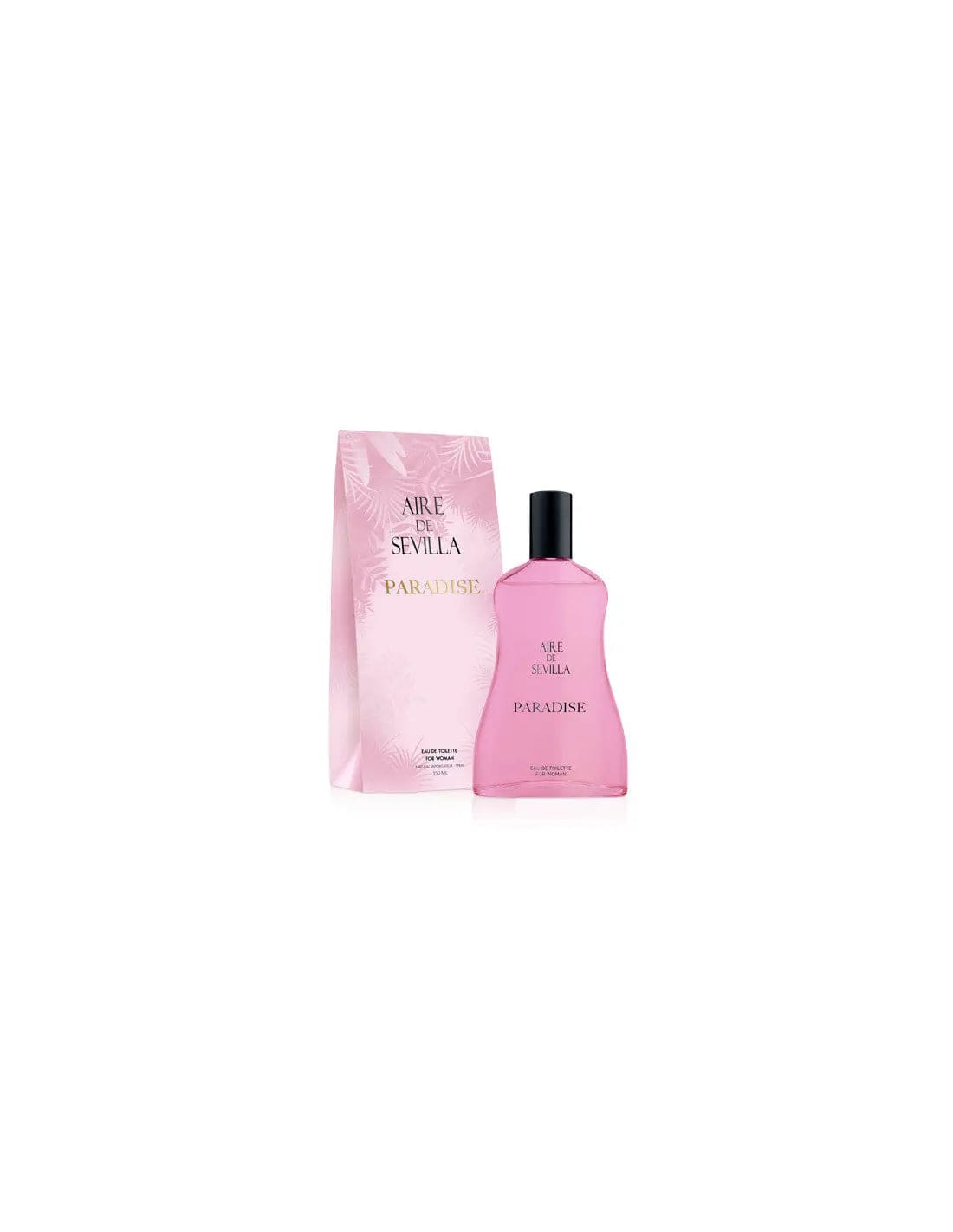 Instituto Español Aire De Sevilla Paradise Eau de Toilette 150ml bottle by Jag Couture London New York, featuring a sleek design.