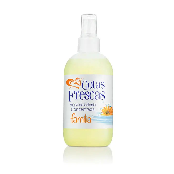 Instituto Español Gotas Frescas Eau de Cologne Concentrée 250ml bottle with fresh, vibrant fragrance, by Jag Couture London - New York.