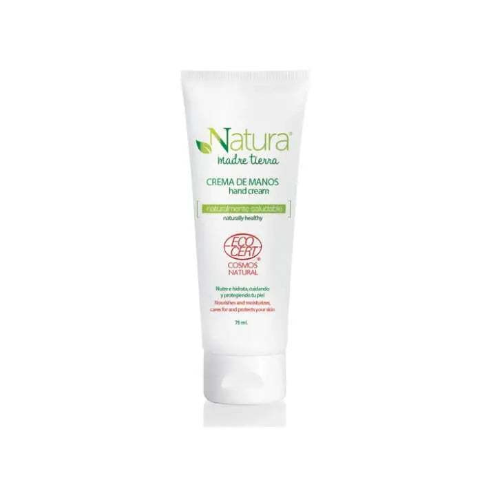 Instituto Español Natura Madre Tierra hand cream in 75ml tube, featuring natural ingredients and soothing skin benefits