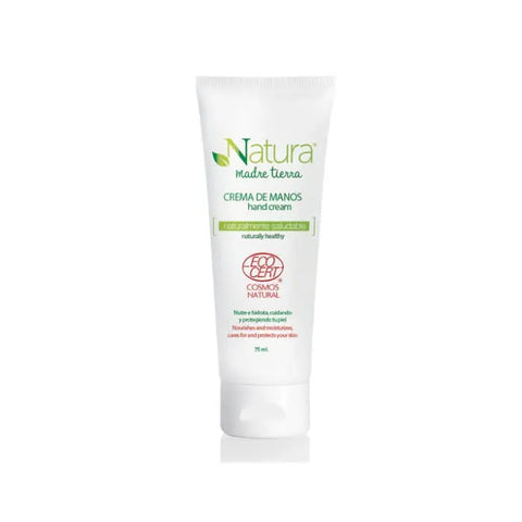 Instituto Español Natura Madre Tierra hand cream in 75ml tube, featuring natural ingredients and soothing skin benefits