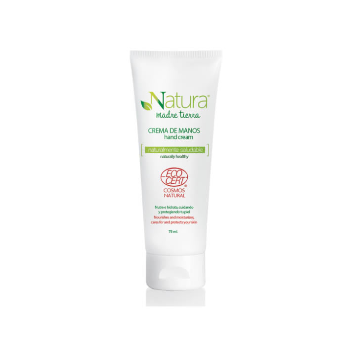 Instituto Español Natura Madre Tierra hand cream in 75ml tube, with natural ingredients and soft, moisturizing texture.