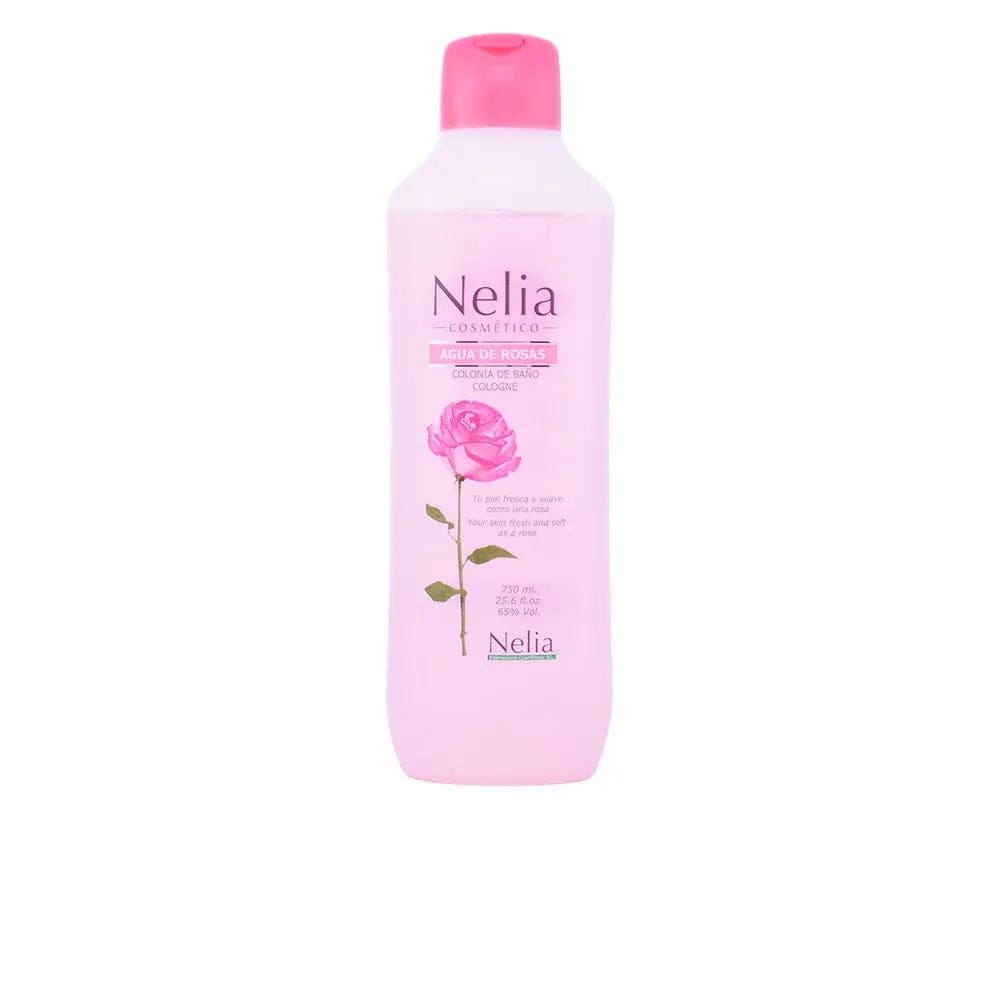 Instituto Español Nelia Agua de Rosas Eau de Cologne 750ml bottle with floral design, by Jag Couture London - New York.