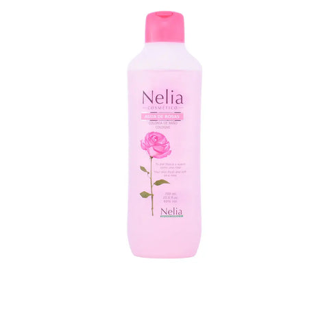 Instituto Español Nelia Agua de Rosas Eau de Cologne 750ml bottle with floral design, positioned on a white background.