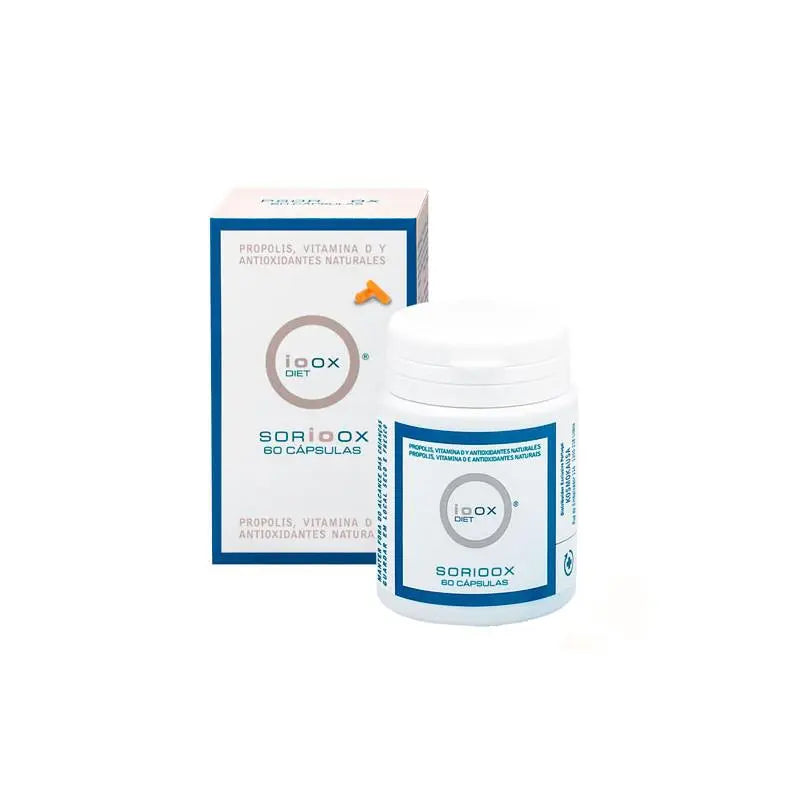 Jag Couture London New York Ioox Sorioox Antioxidant supplement in a bottle of 60 capsules.
