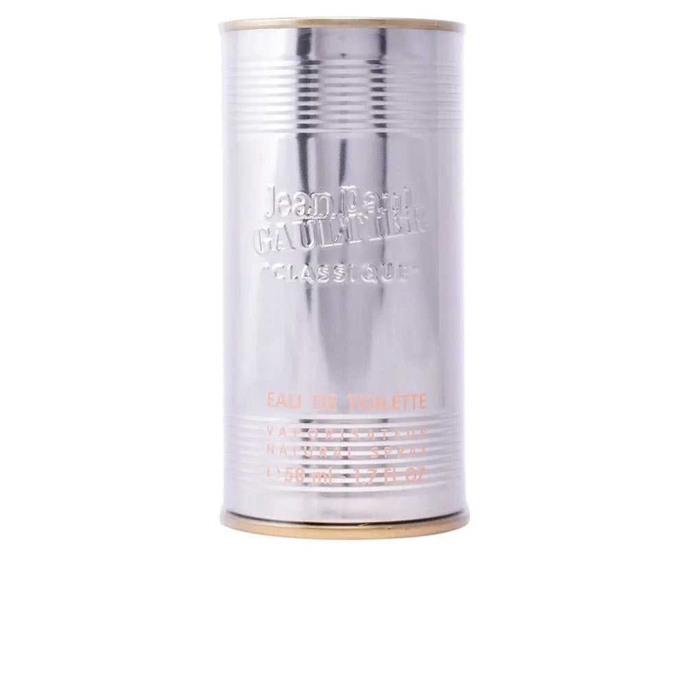 Jean Paul Gaultier Classique Eau De Toilette spray 50ml bottle with elegant floral and oriental design, displayed on a neutral background.