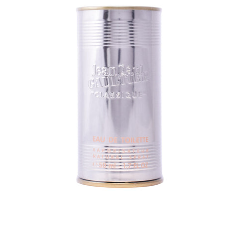 Jean Paul Gaultier Classique Eau De Toilette spray 50ml bottle with floral design and elegant packaging.