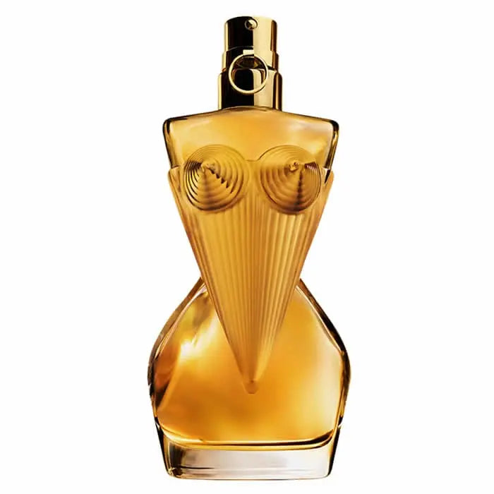 Jean Paul Gaultier Divine Le Parfum Eau De Parfum Intense spray in 100ml rechargeable bottle, elegant perfume bottle with intricate design