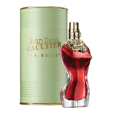 Jean Paul Gaultier La Belle perfume spray in 50ml bottle, featuring elegant floral and oriental fragrance design.