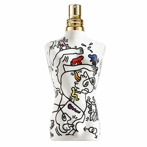 Jean Paul Gaultier Le Male Pride Edition Eau De Toilette spray 125ml, featuring the distinctive bottle design with rainbow accents.