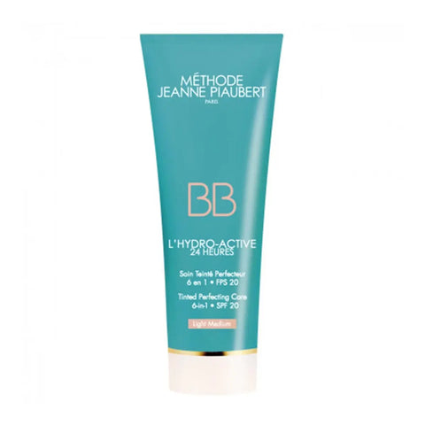 Jeanne Piaubert BB Cream Light Medium SPF20 in 50ml tube, featuring smooth, lightweight formula for even skin tone and sun protection.