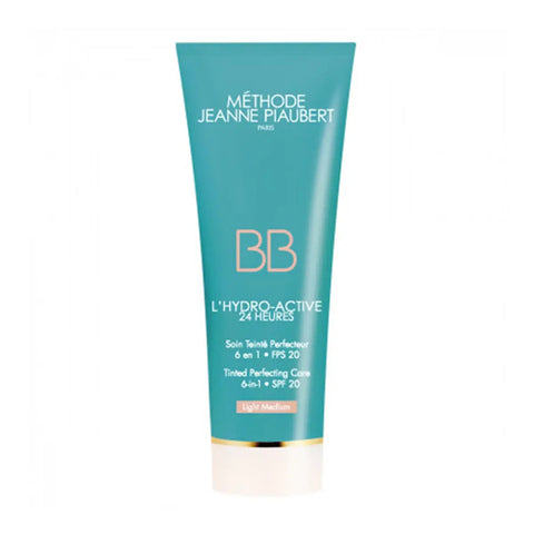 Jeanne Piaubert BB Cream Light Medium SPF20 in 50ml tube, showcasing smooth, tinted skincare with sun protection from Jag Couture London.