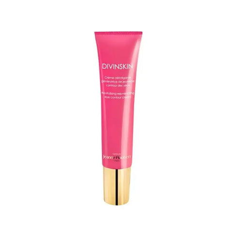 Jeanne Piaubert Divinskin Eye Contour Cream 15ml in a sleek jar, designed to nourish and hydrate the delicate eye area.