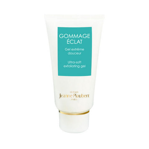 Jeanne Piaubert Gommage D Eclat Ultra Soft Exfoliating Gel in a 75ml tube, designed for gentle skin exfoliation.