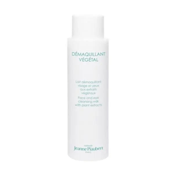 Jeanne Piaubert Vegetal Cleansing Milk 400ml in a white bottle, gentle facial cleanser for smooth skin.