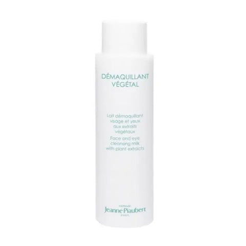 Jeanne Piaubert vegetal cleansing milk in a 400ml bottle, designed for gentle facial skincare.