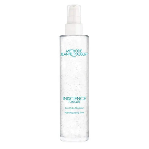 Jeanne Piaubert Iniscience Hidro-Regulating Toner 150ml bottle, clear liquid inside a sleek bottle, skincare product for balanced skin.