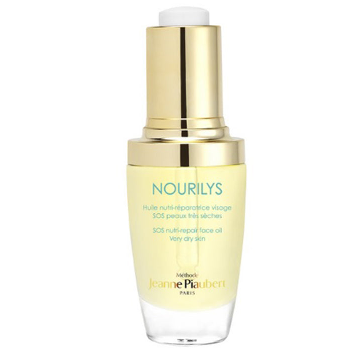 Jeanne Piaubert Nourilys Nutri Repair face oil for very dry skin, 30ml bottle, natural skincare product.