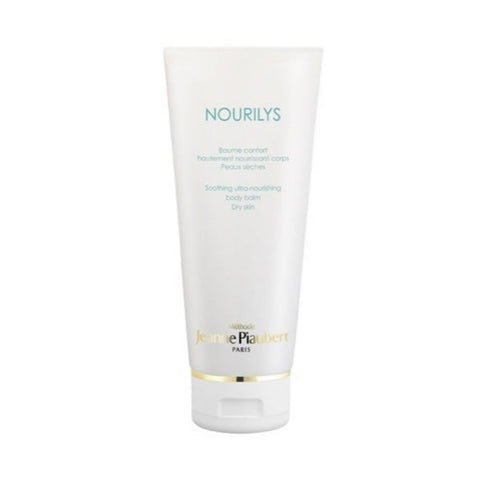 Jeanne Piaubert Nourilys soothing ultra nourishing body balm jar, 200ml, with a smooth, creamy texture and elegant packaging.