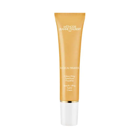 Jeanne Piaubert Radical Firmness Eyelid Cream 10ml, with a sleek jar, designed to lift and firm the delicate eyelid skin.