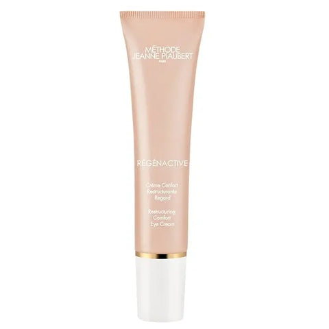Jeanne Piaubert Régénactive Restructuring Comfort Eye Cream 15ml, a luxurious skincare product with a sleek jar and elegant packaging.