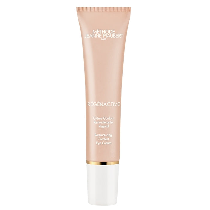 Jeanne Piaubert Régénactive Restructuring Comfort Eye Cream in 15ml jar, featuring a sleek design and white packaging.