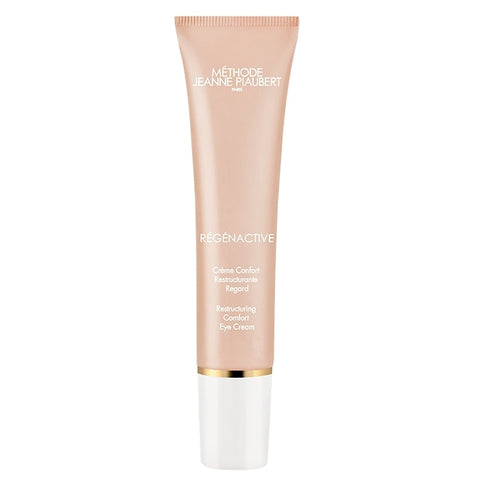 Jeanne Piaubert Régénactive Restructuring Comfort Eye Cream in 15ml jar, featuring a sleek design and white packaging.