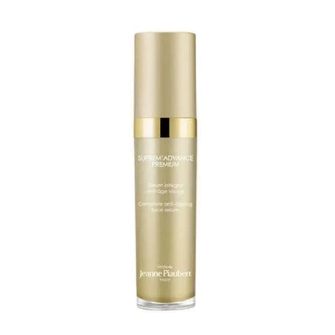 Jeanne Piaubert Suprem Advance Premium Serum in 30ml bottle, showcasing elegant packaging and sleek design.