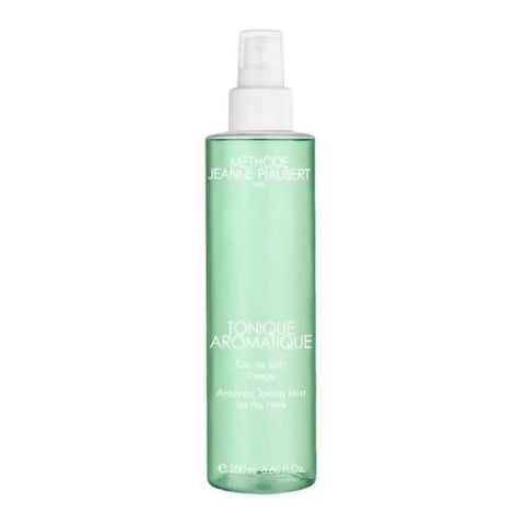Jeanne Piaubert Aromatic Toning Mist for face, 200ml, in a clear spray bottle with floral design, from Jag Couture London New York.