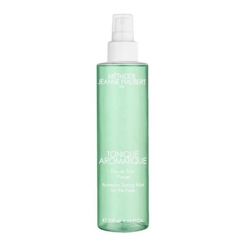 Jeanne Piaubert Aromatic Toning Mist for the face, 200ml, in a clear spray bottle showing the product label and branding.
