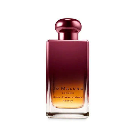 Jo Malone Rose & White Musk Absolut Eau De Perfume Spray 100ml, elegant glass bottle with floral and musk fragrance details