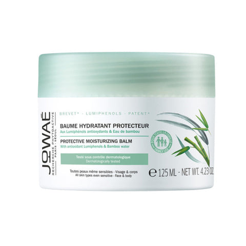 Jowaé Protective Moisturizing Balm in 125ml jar, featuring a smooth cream texture, from Jag Couture London and New York.