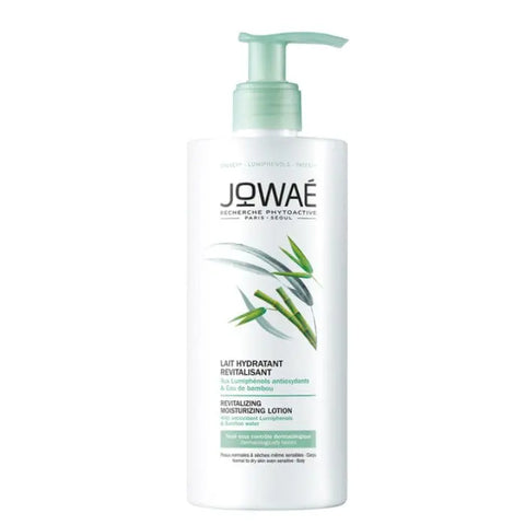 Jowaé Revitalizing Moisturizing Lotion in 400ml bottle, featuring smooth, hydrating formula for refreshed skin.