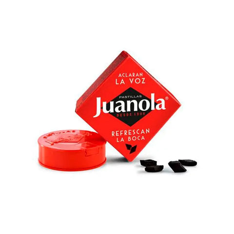 Jag Couture London - New York Juanola Classic Tablets 5.4g in a blister pack, showing the herbal lozenges for soothing relief.