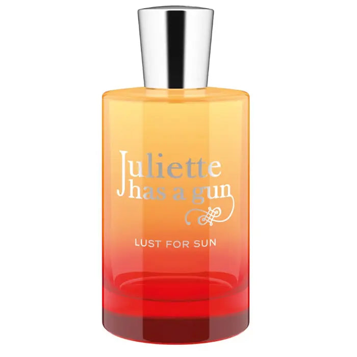 Juliette Has A Gun Lust For Sun Eau De Parfum Spray 100ml, elegant fragrance bottle with floral and citrus notes.