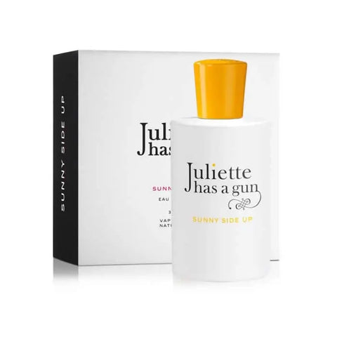 Juliette Has A Gun Sunny Side Up Eau De Parfum spray 100ml with sleek bottle, luxury fragrance from Jag Couture London New York