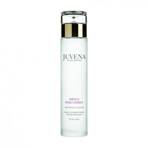Jag Couture London New York Juvena Miracle Boost Essence 125ml bottle with sleek packaging and clear labeling.