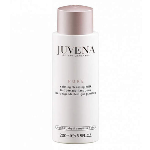 Jag Couture London New York Juvena Pure Calming Cleansing Milk in 200ml bottle with pump dispenser.