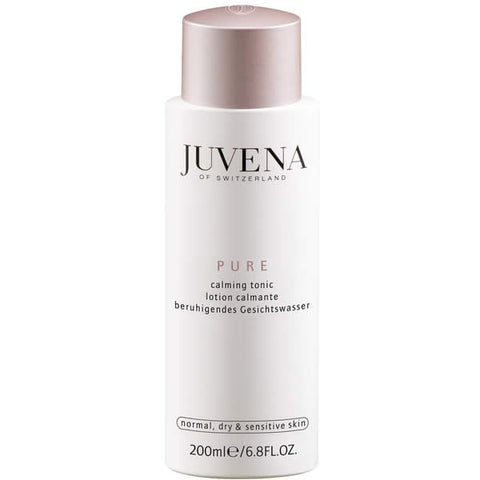 Jag Couture London New York Juvena Pure Calming Tonic 200ml bottle, skincare product with calming, soothing properties.