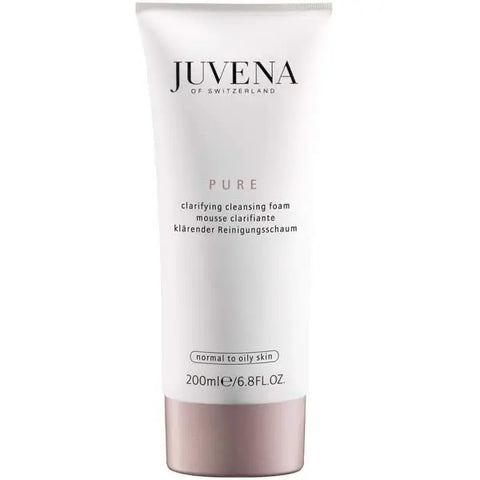 Jag Couture London New York Juvena Pure Clarifying Cleansing Foam, 200ml, creamy foam for deep facial cleansing.
