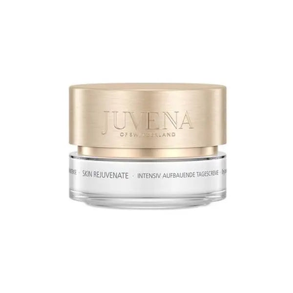 Jag Couture London New York Juvena Rejuvenate Intensive Nourishing Day Cream 50ml in a sleek jar, hydrating and revitalizing skincare.
