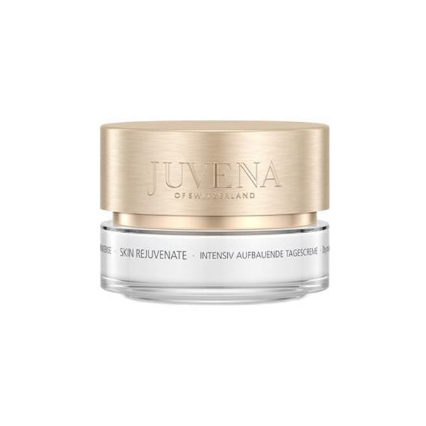 Jag Couture London Rejuvenate Intensive Nourishing Day Cream by Juvena in a 50ml jar, showcasing a luxurious skincare product.