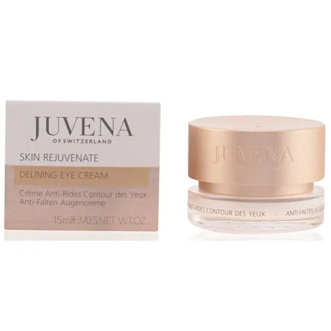 Juvena Skin Rejuvenate Delining Contorno De Ojos eye contour cream in 15ml jar by Jag Couture London New York.